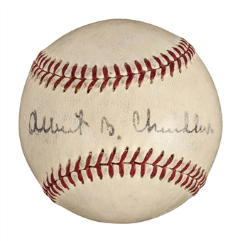 Albert "Happy" Chandler Single-Signed N.L. Baseball (PSA/DNA)